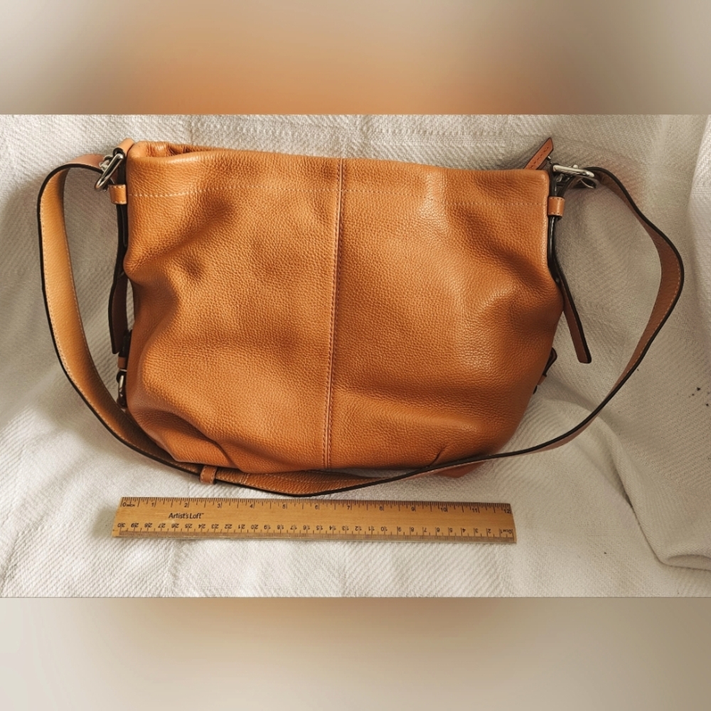 Coach Orange Leather Shoulder Bag